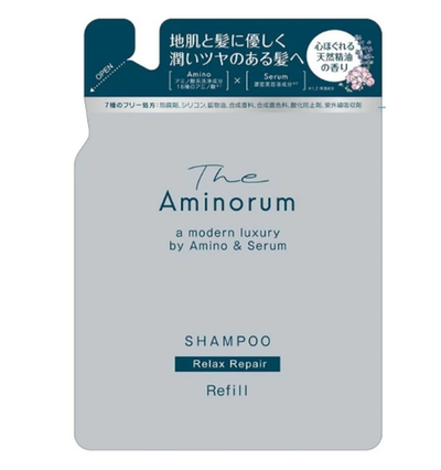 Шампунь для волос увлажняющий и восстанавливающий на основе аминокислот и растительных белков с цветочным ароматом 350 мл KUMANO YUSHI The Aminorum (мягкая упаковка)