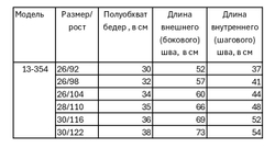 Брюки трикотажные для мальчика 4-8 лет Fleur de Vie