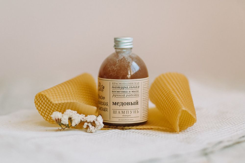 ШАМПУНЬ "МЕДОВЫЙ" — ОТ ВЫПАДЕНИЯ ВОЛОС 250 мл (Краснополянская косметика)