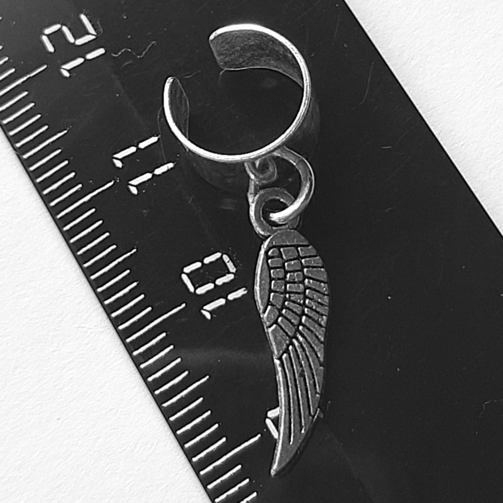 Фэйковые серьги кольца "Крыло" для имитации пирсинга уха (без прокола). Цена за одну штуку!