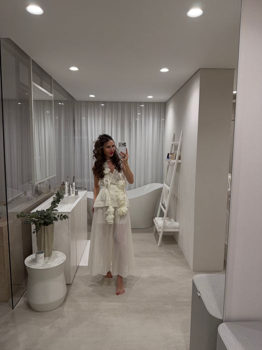 БРЮКИ АВЭЛЬ МОЛОЧНЫЙ