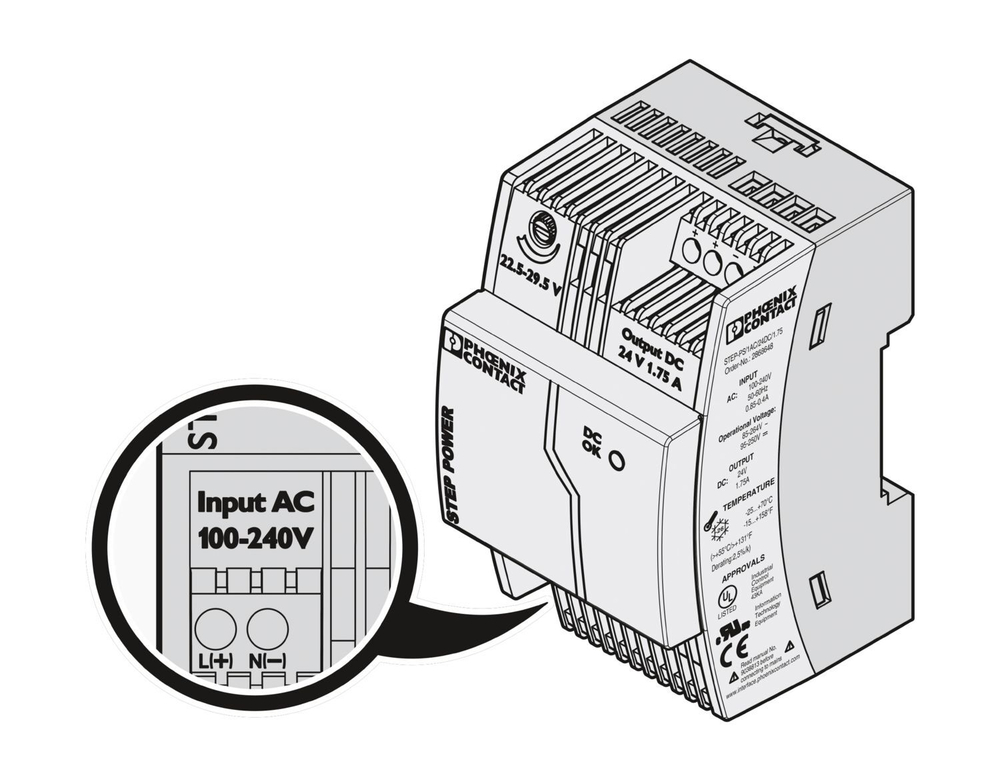 2868648 - STEP-PS/ 1AC/24DC/1.75 - Источники питания
