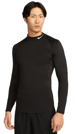 Компрессионка  Nike Pro Dri-FIT фитнес Mock-Neck Long-Sleeve - черный
