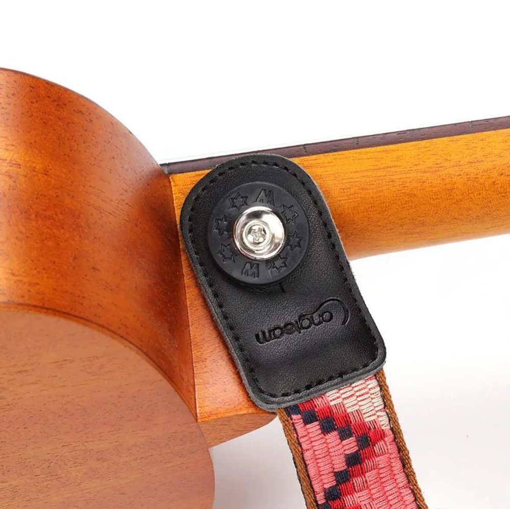 Противососказывающее кольцо гитарного ремня красное (2 шт)