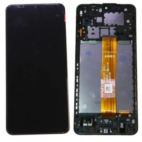 Дисплей для Samsung Galaxy A12 (A125F) с тачскрином и рамкой Черный - OR Ref. (SP)