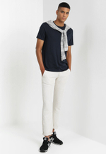 Armani Exchange T-SHIRT SLIM FIT - Базовая футболка - Синий