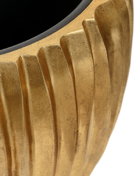 Кашпо TREEZ Effectory - серия Metal - Чаша Design Wave