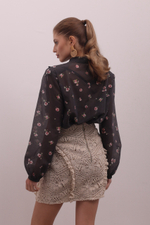 Блейзер из шелкового батиста на пуговицах