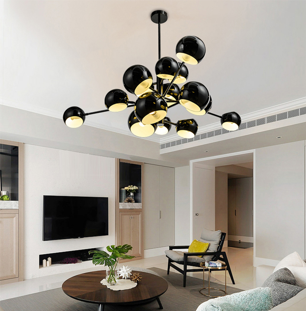 Ceiling design lamp Kopra Burst No 433 by David Weeks Studio (Black)