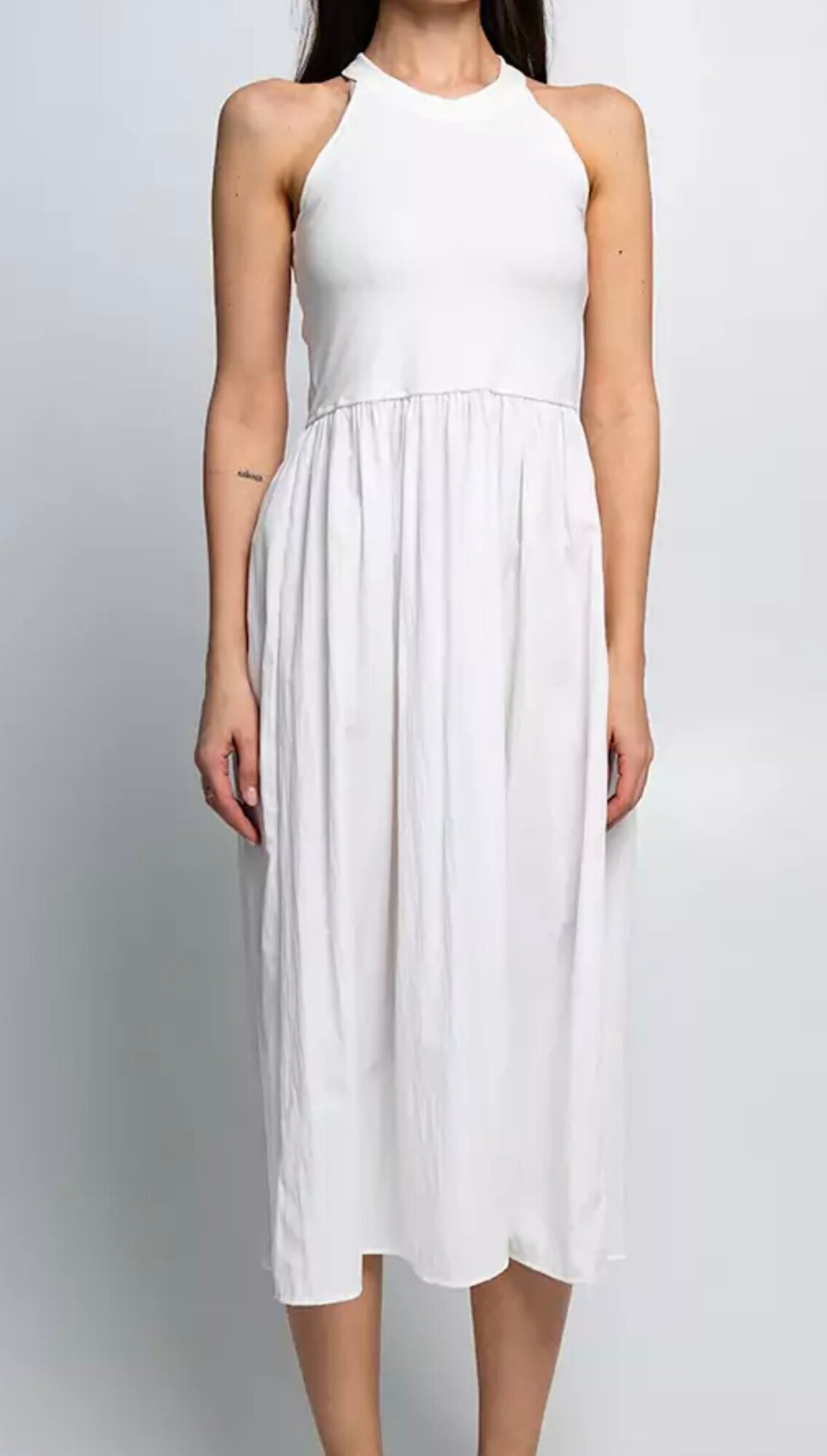 Белое летнее платье хлопок 35 %