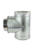 Сэндвич-тройник Ø 150x200 (укороченный) (оцин/нерж)