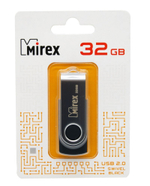 USB карта памяти 32ГБ Mirex Swivel Black (13600-FMURUS32)