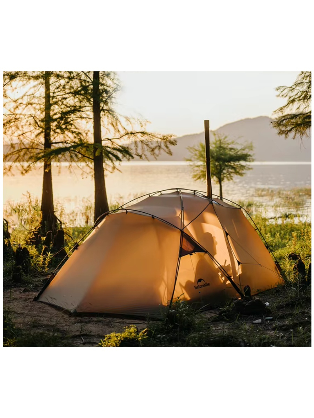 Палатка Naturehike Massif Solo 1-местная, алюминиевый каркас, песочная
