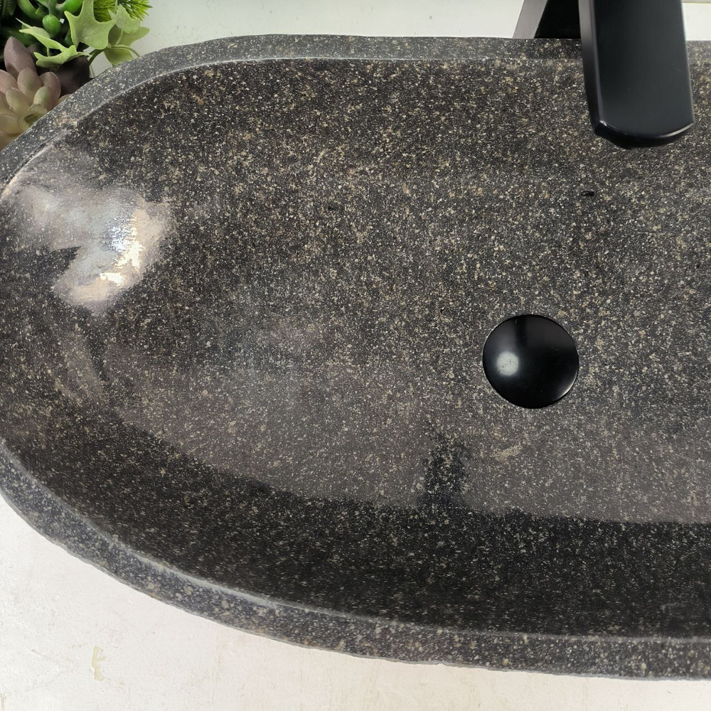 Каменная раковина из речного камня RS-05130 (69*34*15) 0866 из натурального камня