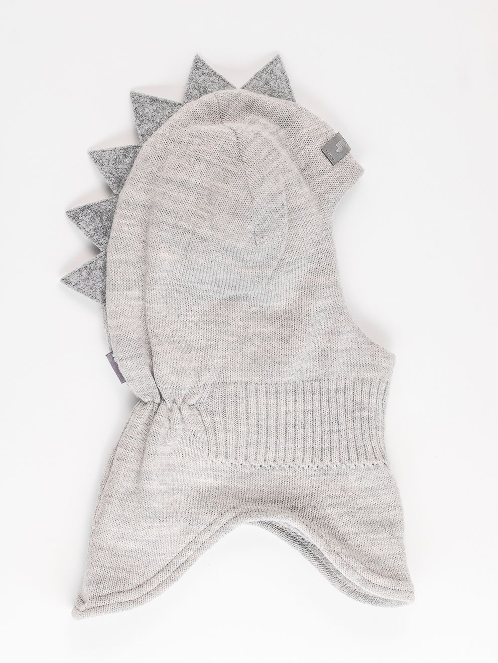 Шлем весенний/осенний вязаный (Жемчужно-серый) ОРЕО*