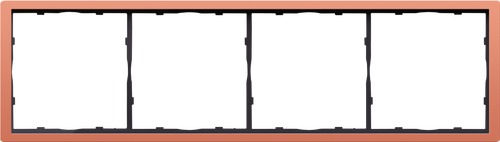 Рамка 4-я, матовый коралл, серия R98