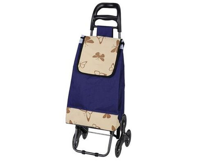 Сумка тележка на колесах хозяйственная, "Бабочки", 30 кг