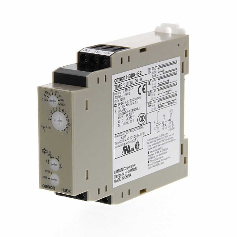 Полупроводниковый таймер Omron H3DK-S2 AC/DC24-240 OMI