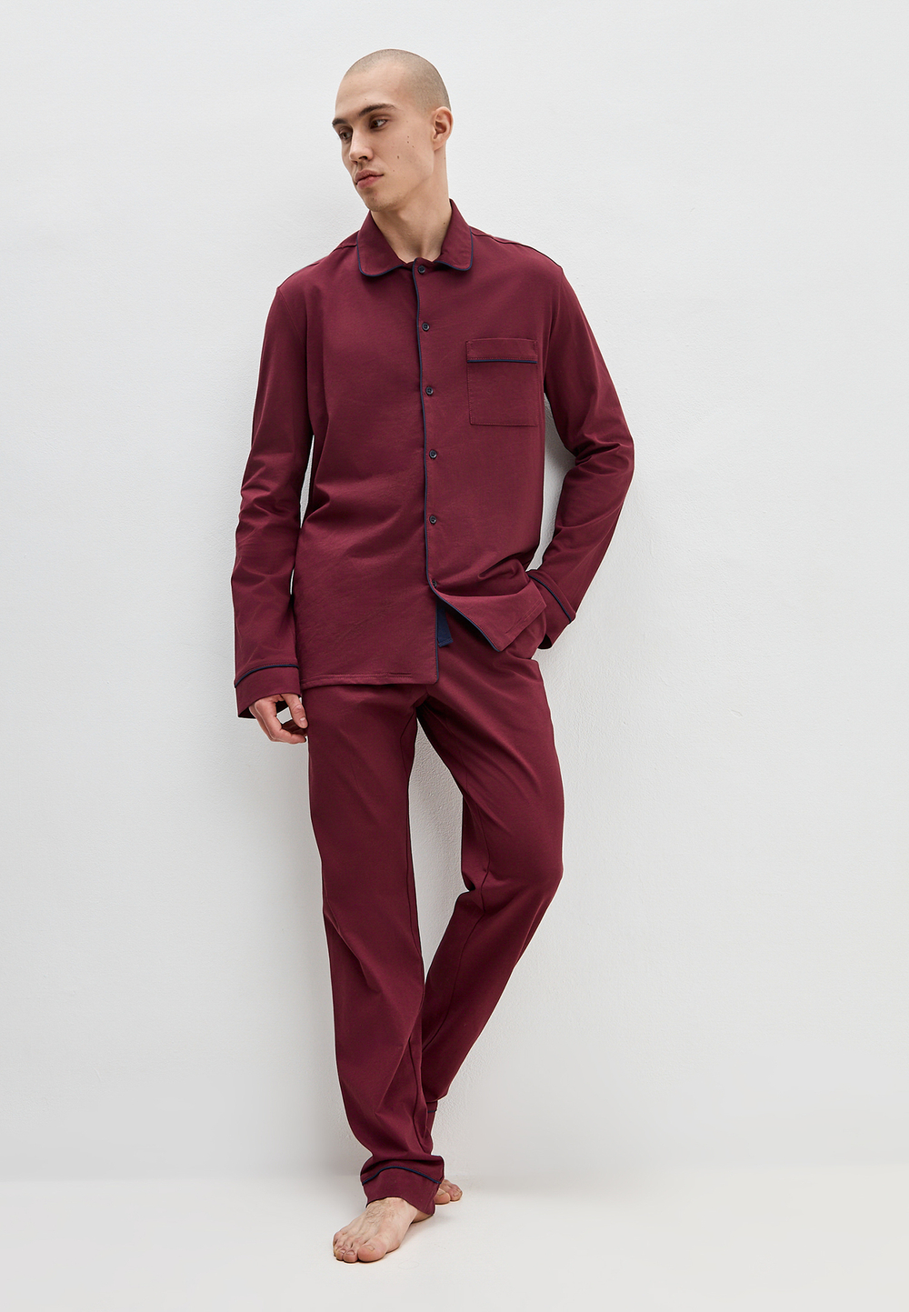 Пижама мужская Ihomewear Classic Men Bordo