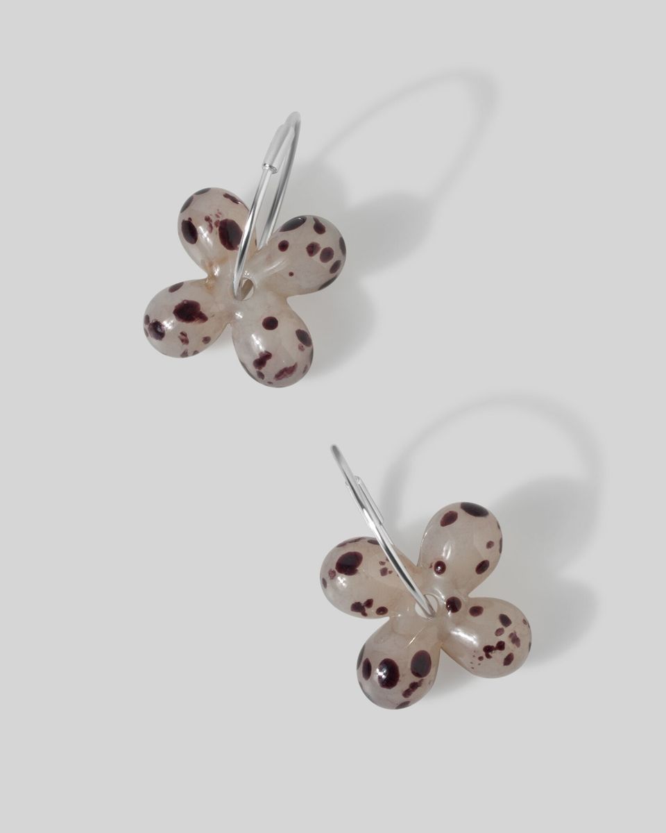 Моносерьга Glass Dalmatian