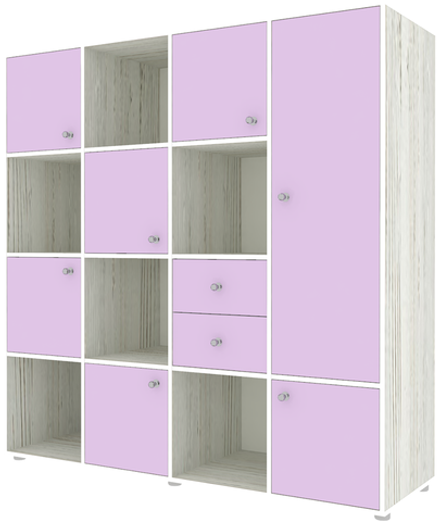 Стеллаж КарИВи Джери 2 Винтерберг Ирис