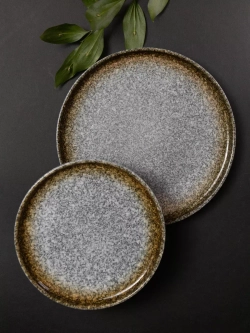 Набор 2 шт тарелок с бортиком, 25,3 см, Осень