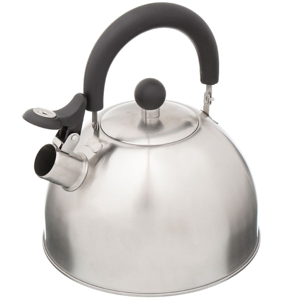 Чайник нерж, 2.5 л, свист, мат, ручк пластик, Daniks, индукц, MSY-021M