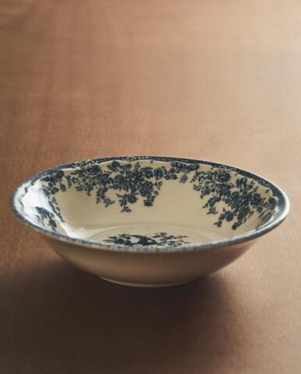Zara Home миска из фаянса, цвет синий, 18.5 см · 2460/211