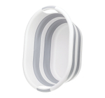 Таз ФЛЕКС 17,5 л овальный складной с ручками, материал- полипропилен, ТЭП М2503