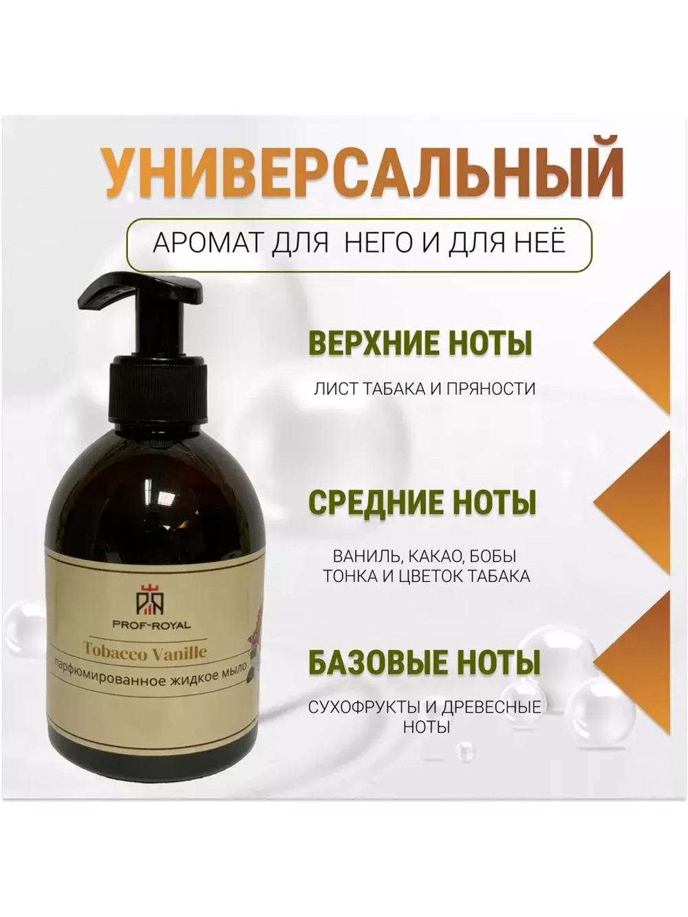Жидкое мыло Tobacco Vanille для рук парфюмированное