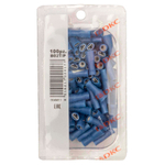 Наконечник плоский полностью изолир. (розетка) 1,5-2,5 кв.мм 6,3х0,8 мм (РППИ-М)