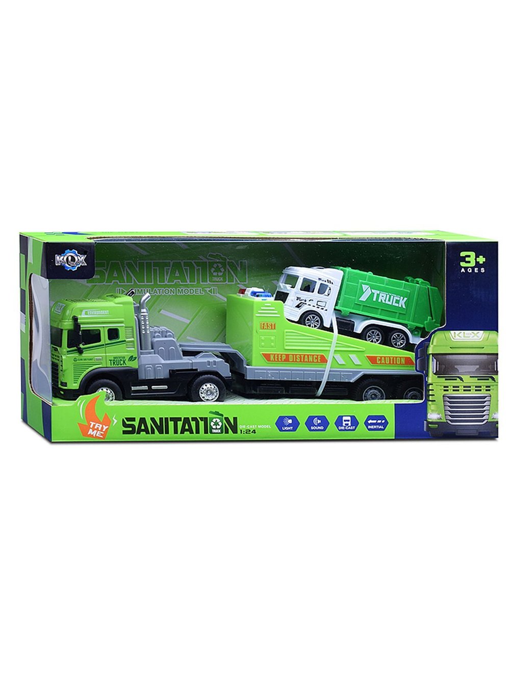 Машинка Автовоз Эвакуатор со звуком и светом (KLX800-257)