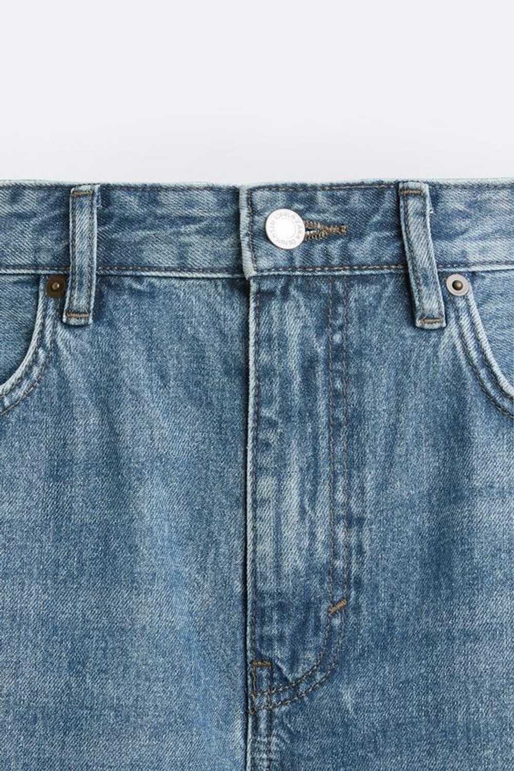 ZARA ДЖИНСЫ SLIM FIT, ЗЕЛЕНОВАТО-СИНИЙ