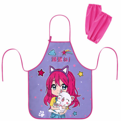 Накидка фартук с нарукавниками для труда ЮНЛАНДИЯ, 46х54 см, Anime hugs, 272468