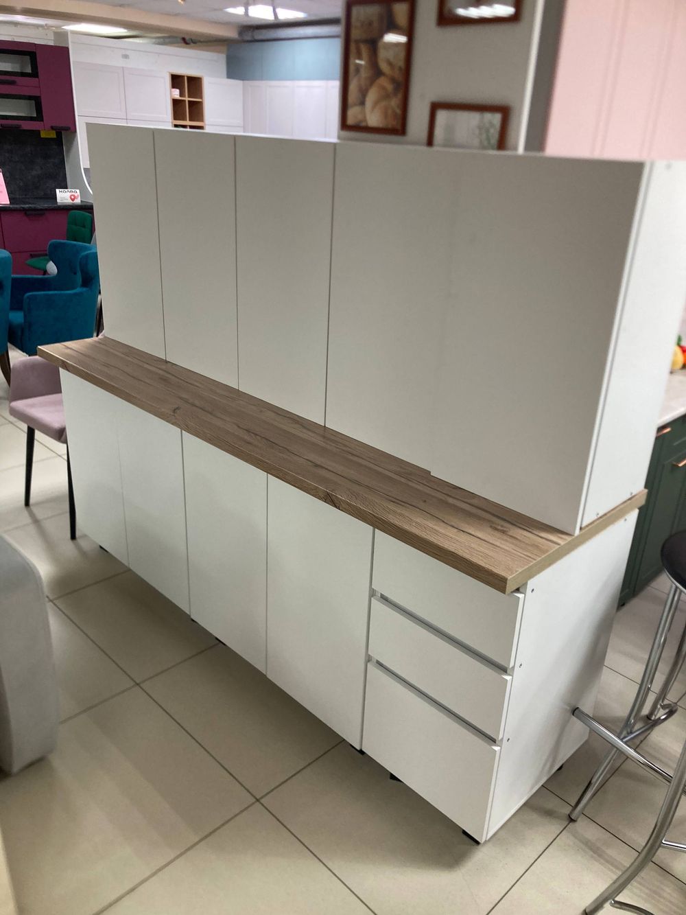 Кухня Честер 2,0м белый