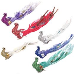 GAEM Изделие декоративное "Птичка" на клипсе, L16 W3 H4,5 см, 6в.