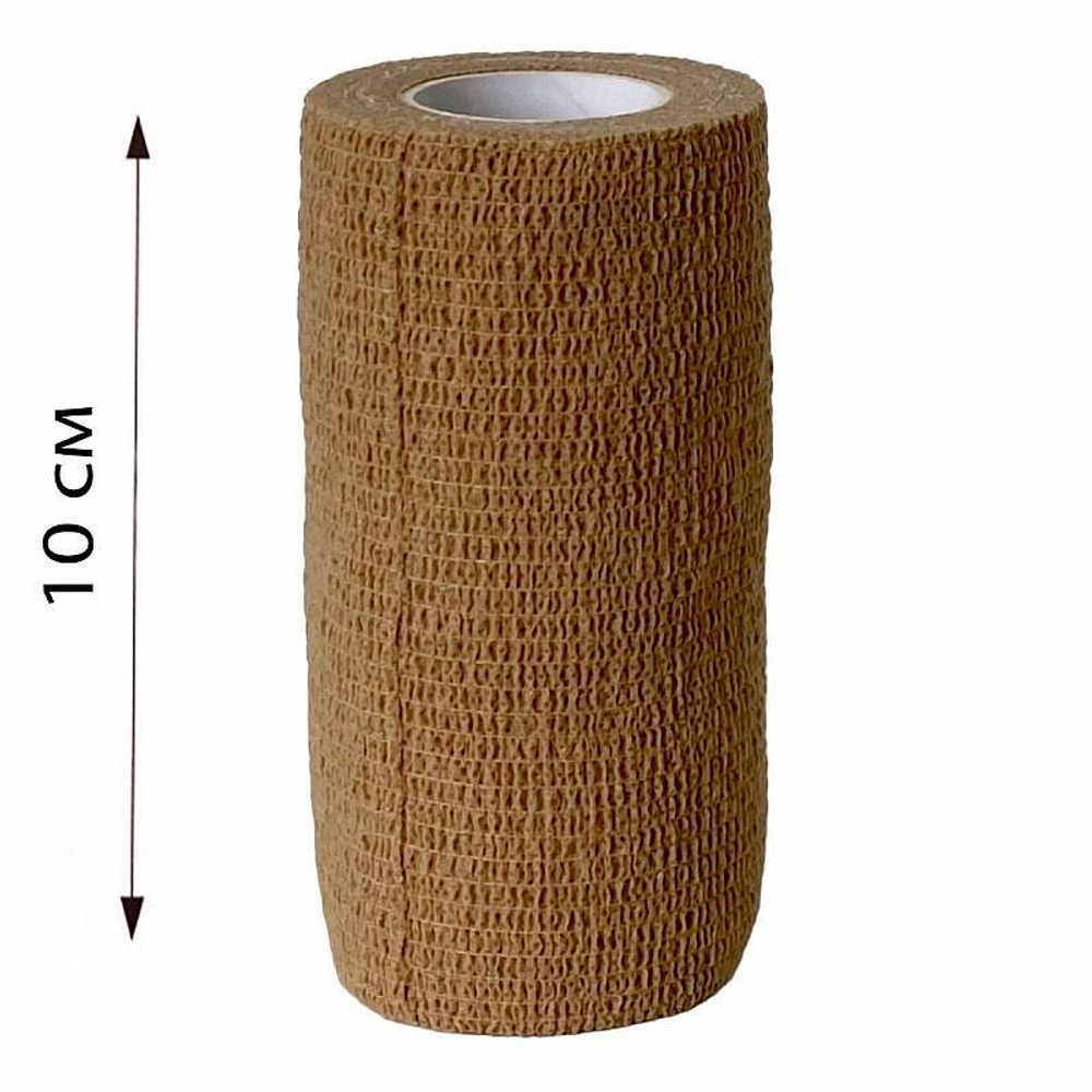 Бинт фиксирующий компрессионный Телесный, 10 см x 4.5 м