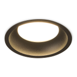 Светильник встраиваемый CRATER,  15W,  1033Lm,  2700-3000-4000K,  D95хH44мм,  IP44,  черный