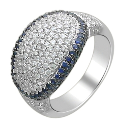 Кольцо с бриллиантом  из белого золота JA-K-670136