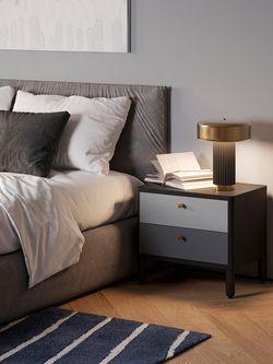 Лампа настольная Stone, Ø27х35 см, черная/золотистая