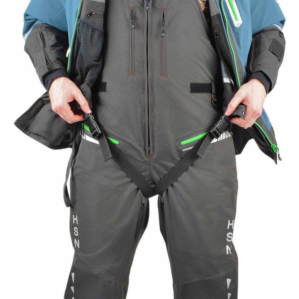 Костюм-поплавок мужской зимний "Rescuer V prosport"-45, hardguard, бирюза (зеленые молнии), ХСН
