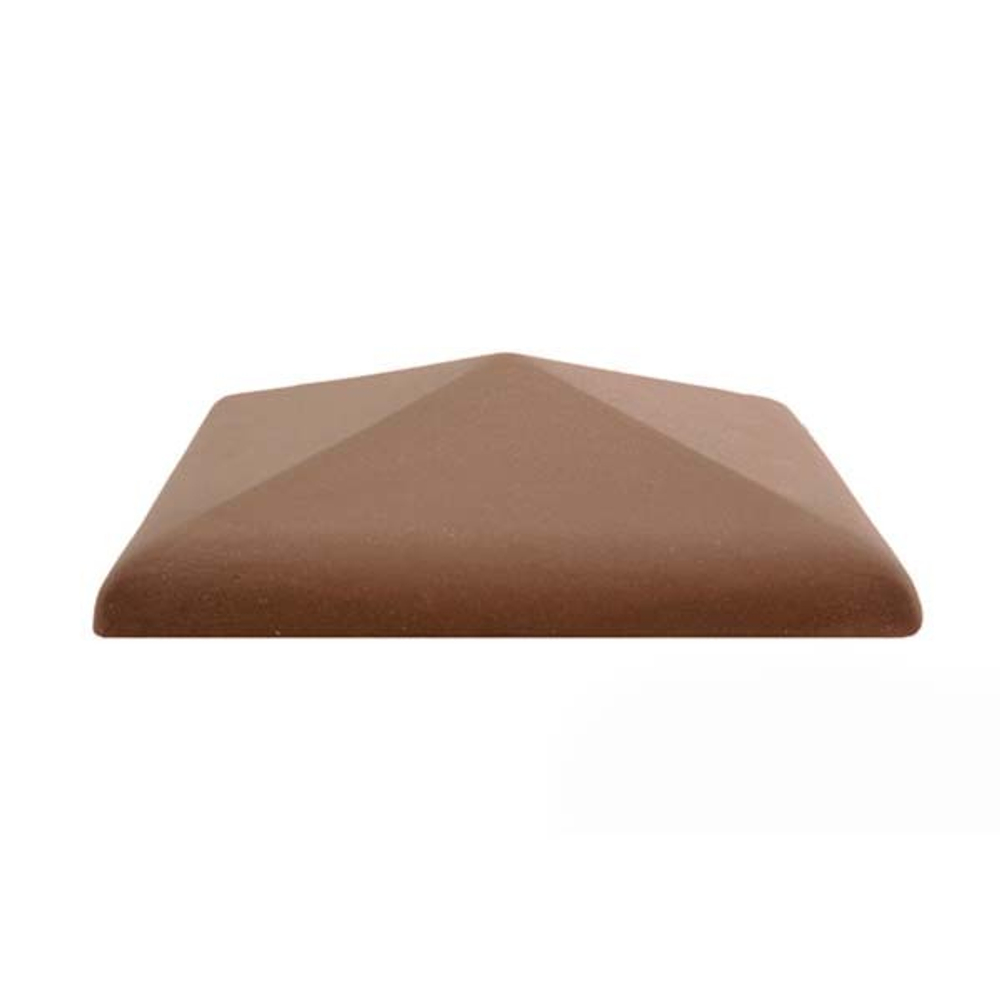 Колпак для забора С38 (380х380 мм) коричневый