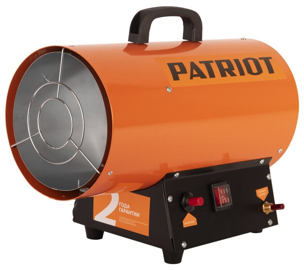 Калорифер газовый PATRIOT GS 12 12 кВт, 320 мᵌ/ч, пьезо поджиг, редуктор, шланг (633445012)