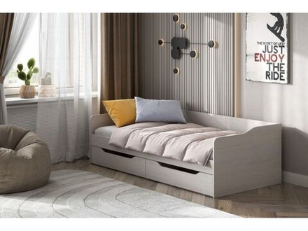 Кровать детская 200х90 см КР-1, Анкор Белый, SV-Мебель