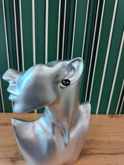 Серьги с кабошонами. Ручной работы.