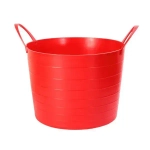 Таз-корзина мягкая 27л Красный 0,3,375х0,375м