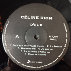 Винтажная виниловая пластинка LP Celine Dion D'eux (EU 2017)