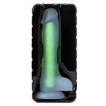 Прозрачно-зеленый светящийся в темноте фаллоимитатор 22см ToyFa Beyond Clark Glow 872001