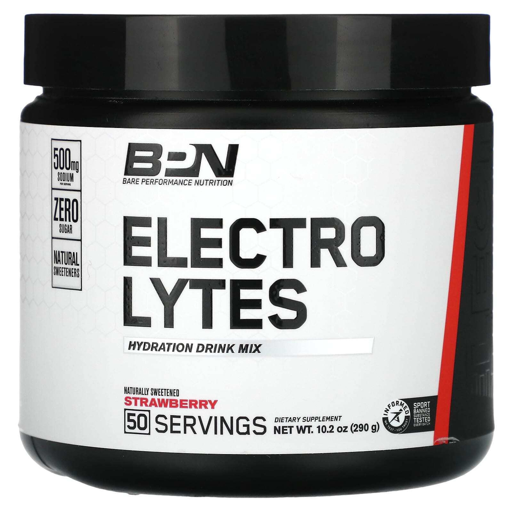 BPN, Electrolytes, смесь для увлажняющих напитков, клубника, 260 г (9,2 унции)