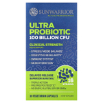 Sunwarrior, ультрапробиотик, 30 вегетарианских капсул